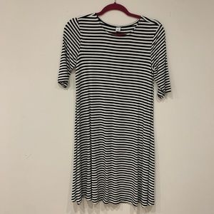 Old Navy Striped Black and White Dress